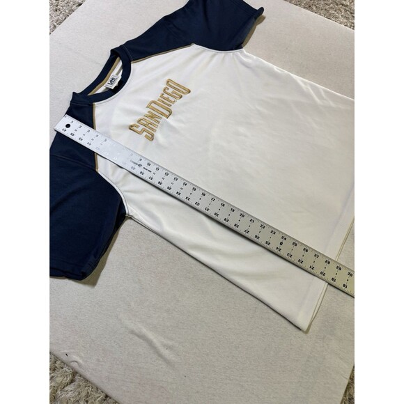 Y2K San Diego Padres Lee Sport Stitched Logo Jersey Shirt Size Large 2005 White - Picture 9 of 9